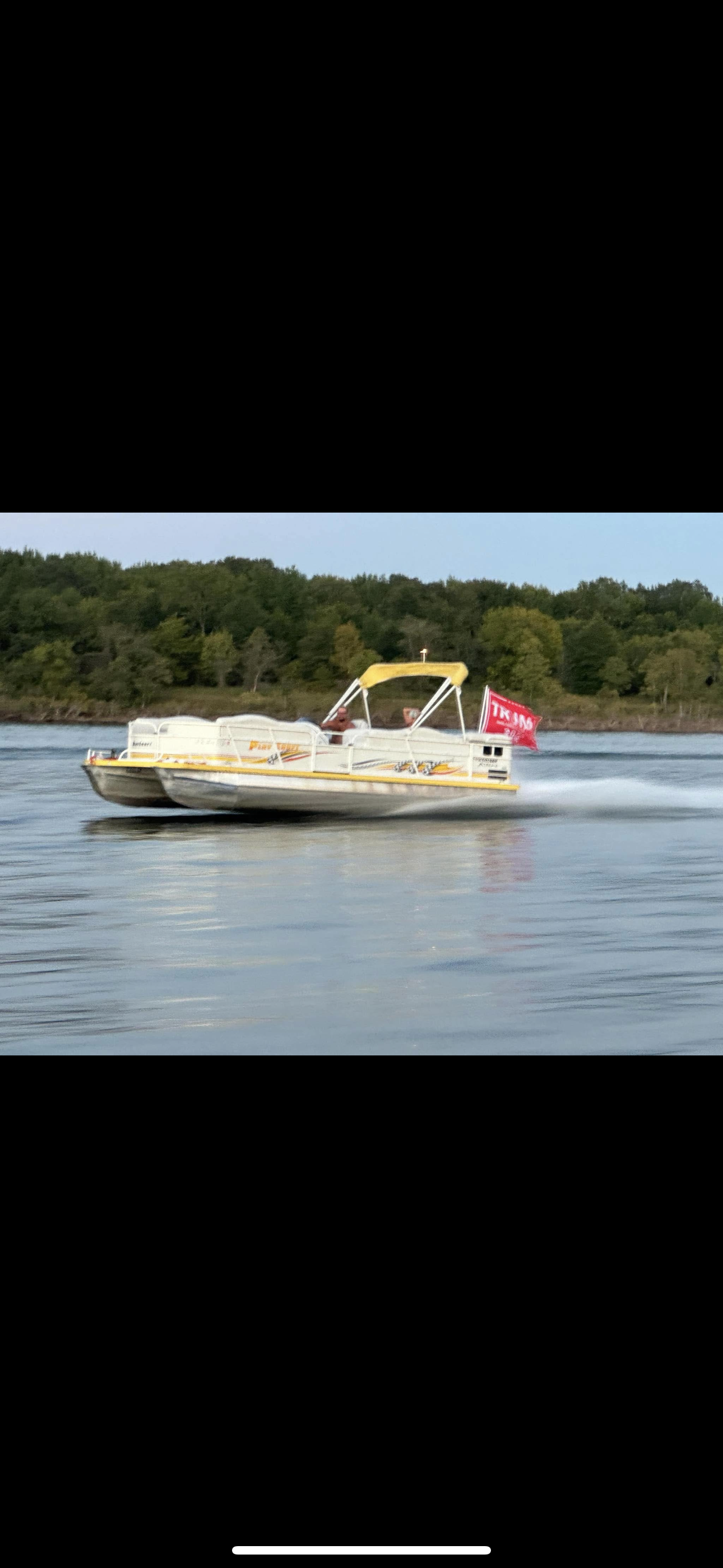Boat Flagpole and 10 Degree Above Transom Mount