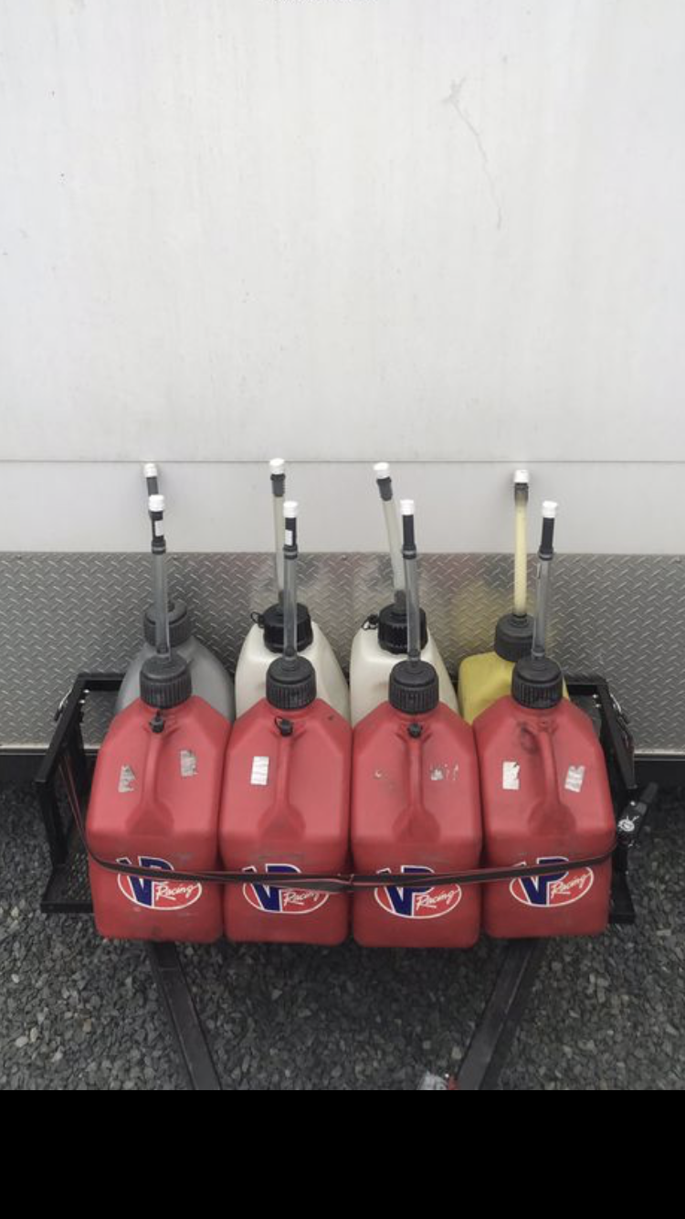 Trailer Gas Can Rack