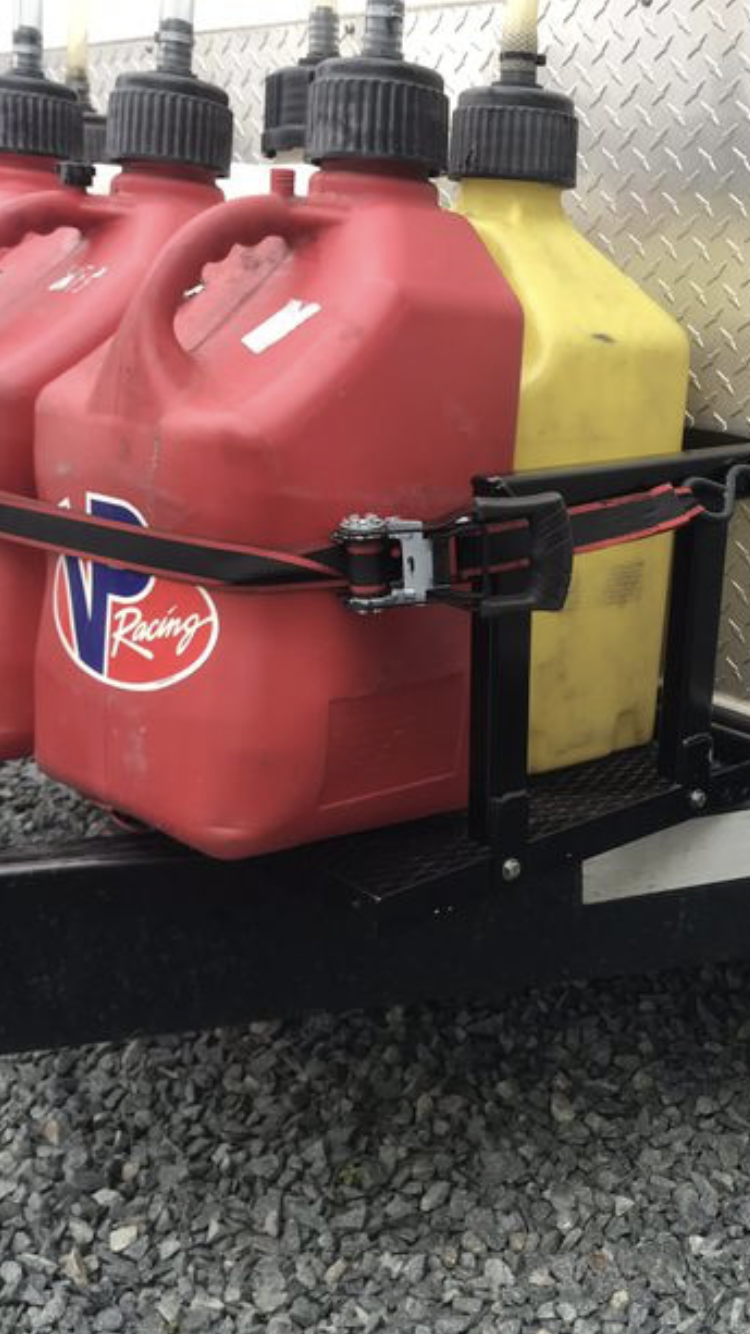 Trailer Gas Can Rack