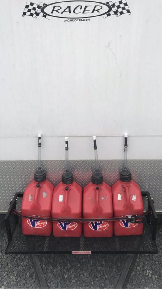 Trailer Gas Can Rack