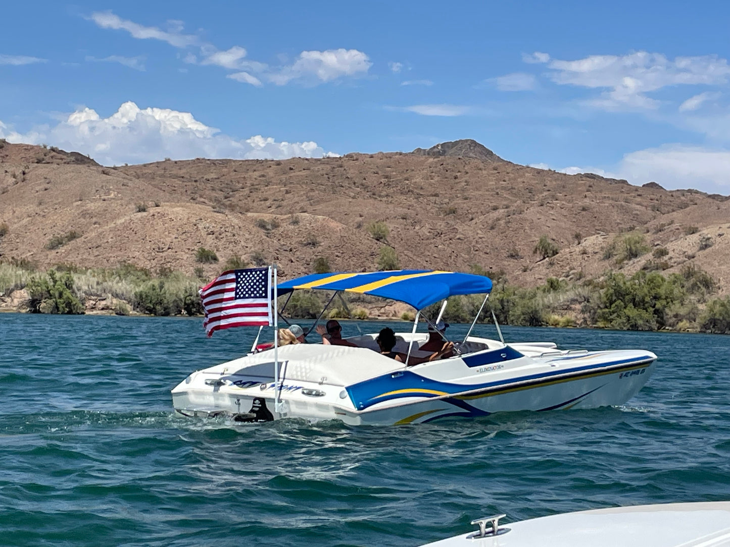 Boat Flagpole and Transom Mount for 1/2” U-Bolt “No Drilling”