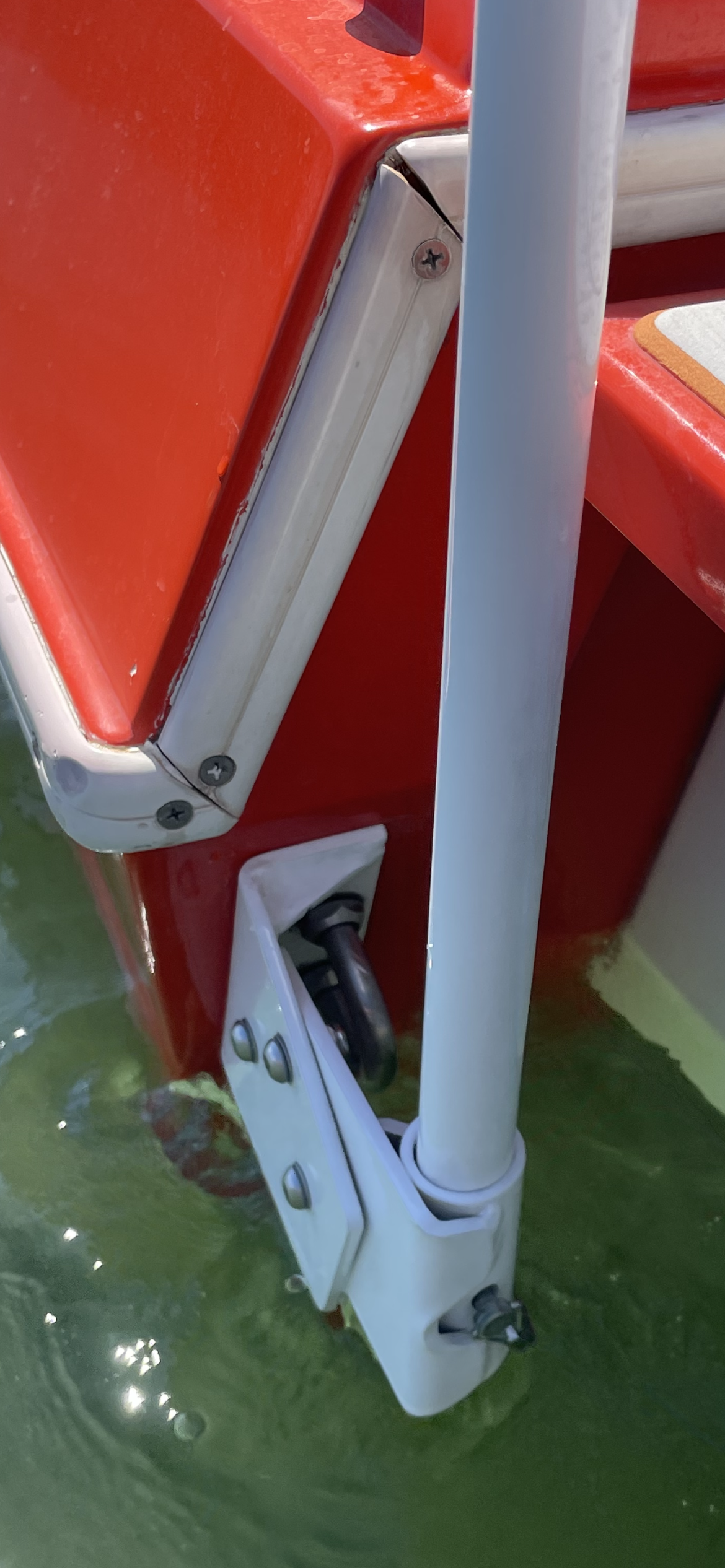 Boat Flagpole and Transom Mount for 1/2” U-Bolt “No Drilling”
