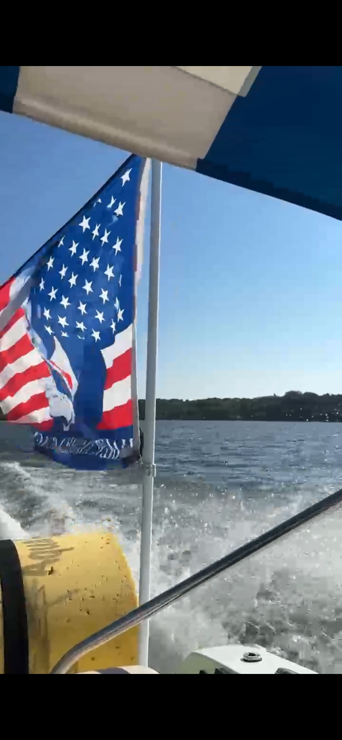Boat Flagpole and 20 Degree Above Transom Mount