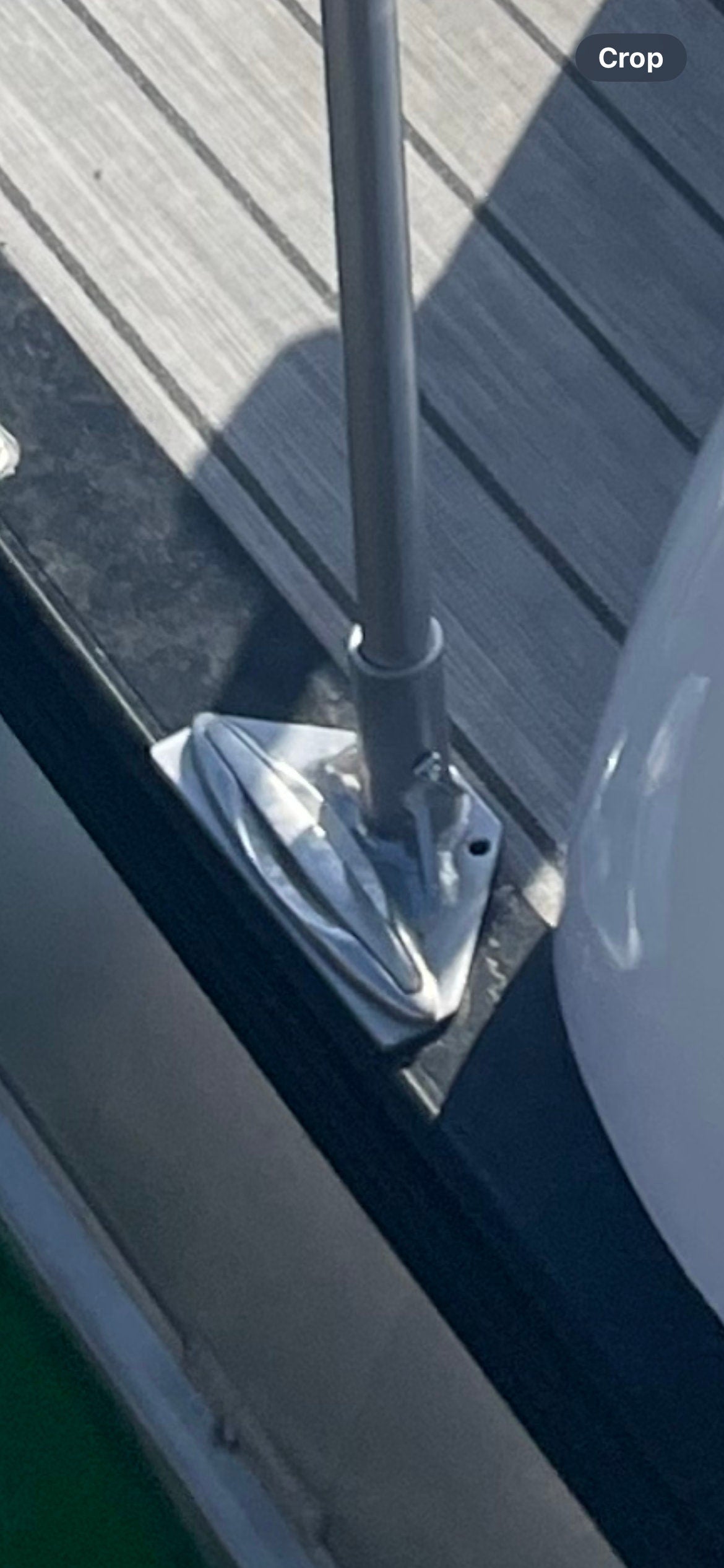 Boat Flagpole and Mount for 6” Pull up Dock Cleat