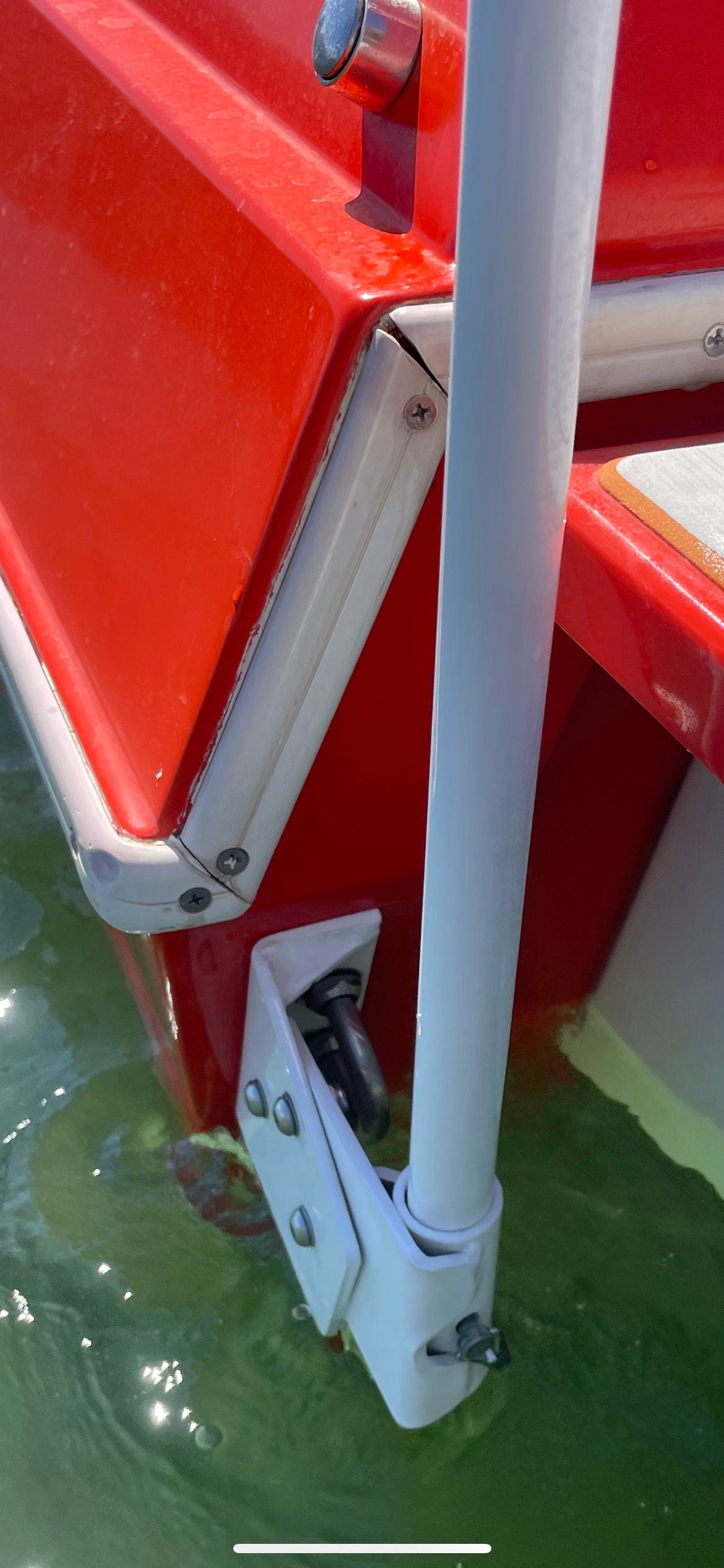 Boat Flagpole and Transom Mount for 1/2” U-Bolt “No Drilling”