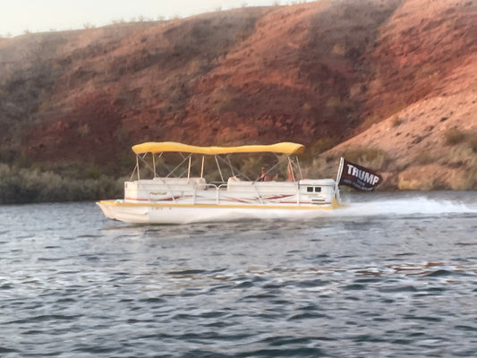 Boat Flagpole and 10 Degree Above Transom Mount