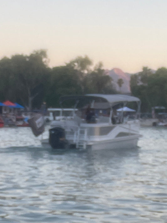 Boat Flagpole and Mount for 5” Pull up Dock Cleat