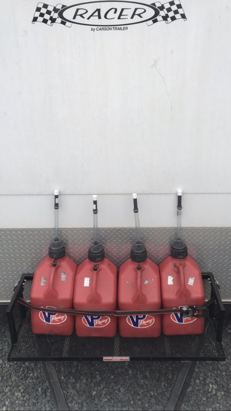 Trailer Gas Can Rack