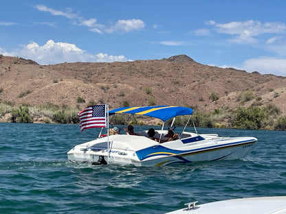 Boat Flagpole and Transom Mount for 1/2” U-Bolt “No Drilling”