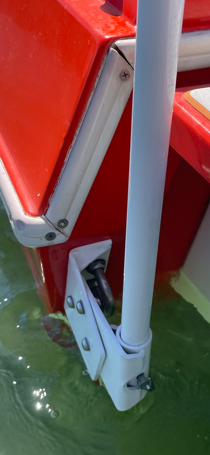 Boat Flagpole and Transom Mount for 1/2” U-Bolt “No Drilling”