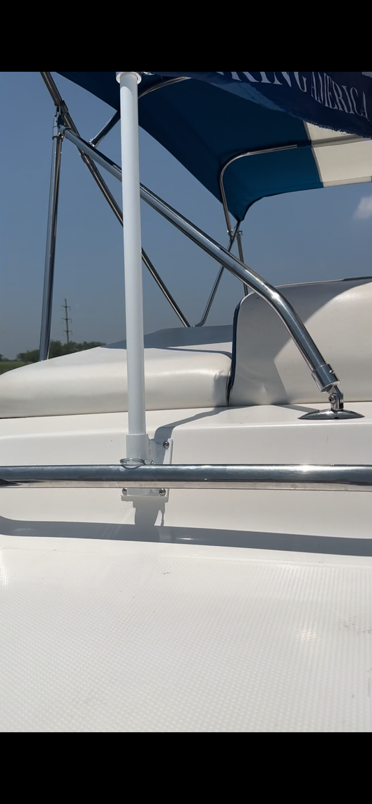 Boat Flagpole and 20 Degree Above Transom Mount