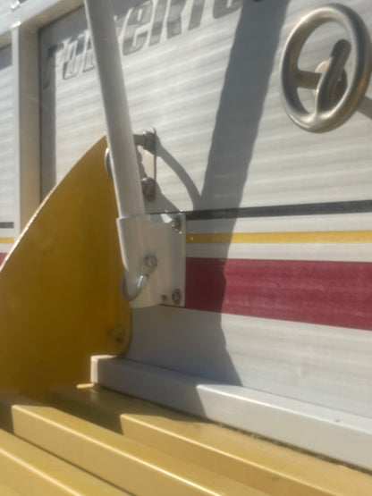 Boat Flagpole and 10 Degree Above Transom Mount