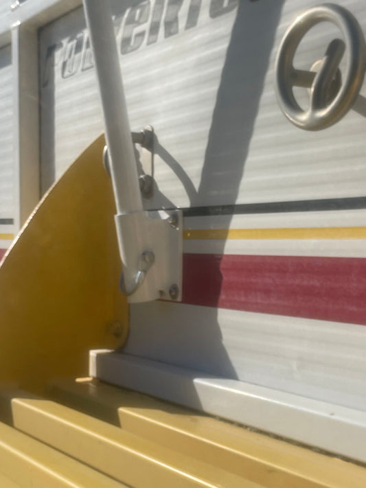Boat Flagpole and 10 Degree Above Transom Mount