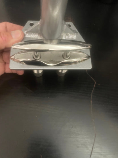 Boat Flagpole and Mount for 5” Pull up Dock Cleat