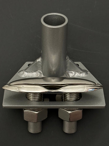 Boat Flagpole and Mount for 5” Pull up Dock Cleat