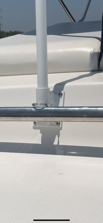 Boat Flagpole and 30 Degree Above Transom Mount