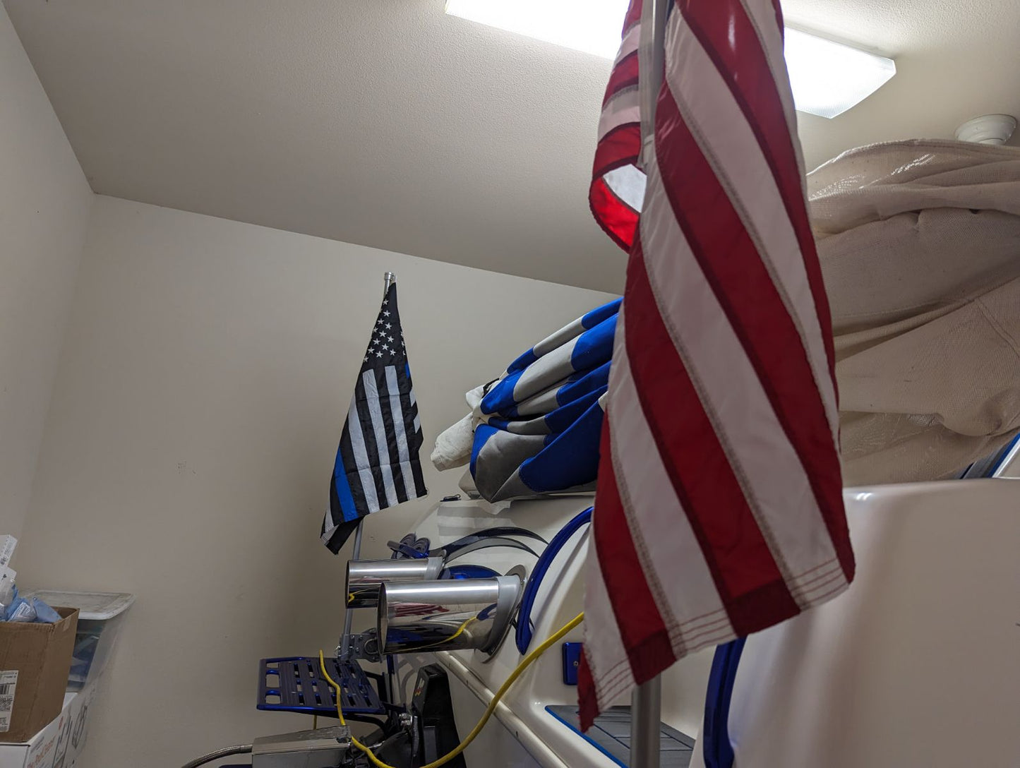 Boat Flagpole and Transom Mount for 1/2” U-Bolt “No Drilling”